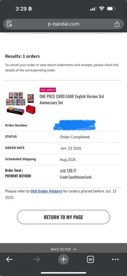 PRESALE CONFIRMED Bandai One Piece Card Game English 3rd Anniversary Set Sealed - Image 2