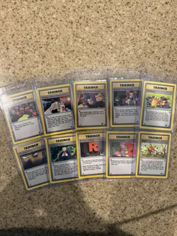 Pokemon TCG Team Rocket Trainer 10 Card Lot (B) - Image 1