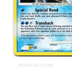 Palkia 26/106 Great Encounters Cosmos Holo Rare Pokemon Card - NM - Image 2