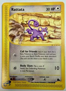 Rattata 90/144 - Pokemon Trading Card Game - Vintage Skyridge NM - Image 1