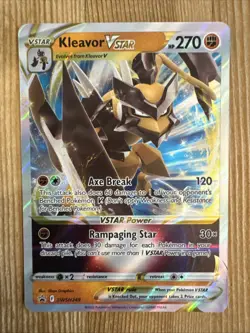 Kleavor VSTAR - SWSH249 - Pokemon Sword & Shield Promo Ultra Rare Holo Card - NM - Image 1