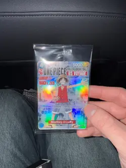 One Piece Monkey D. Luffy US Voyage College Basketball Card Rutgers 1/23 IN HAND - Image 1