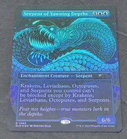 MTG English Serpent of Yawning Depths (Rainbow Foil) Foil Secret Lair - Image 2