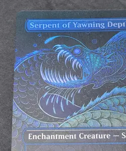 MTG English Serpent of Yawning Depths (Rainbow Foil) Foil Secret Lair - Image 3