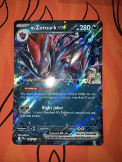 Pokemon TCG N's Zoroark EX Double Rare Holo Card 098/159 SV09 Journey Together - Image 1