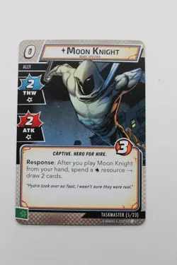 Fantasy Flight Marvel Champions Card Game Single Card Moon Knight Taskmaster Hot - Image 1