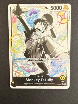 One Piece Monkey. D. Luffy ST29-001 (ALT ART) Leader Card Egghead English - Image 1