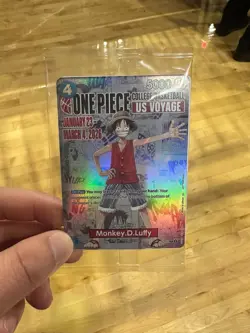 One Piece Monkey D. Luffy US Voyage College Basketball Card 1/23 IN HAND - Image 1