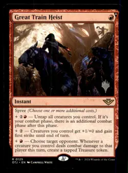 Great Train Heist LP Light Play Outlaws of Thunder Junction MTG [12170] - Image 1