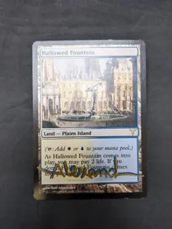 Hallowed Fountain - Dissension (DIS) - 174/180 - MTG - Artist Signed - MP - Image 2
