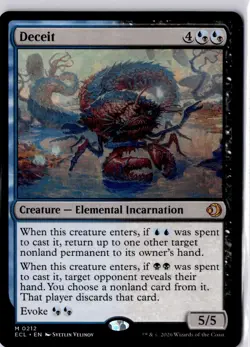 Deceit Lorwyn Eclipsed Regular NM M 0212 - Image 1