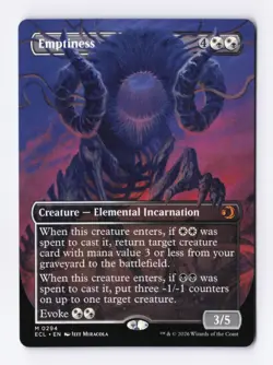 Emptiness (Borderless) 0294 (M) MTG Lorwyn Eclipsed (ECL) - Image 1