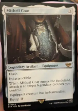 MTG LOTR Mithril Coat (Extended Art) + Mithril Coat Normal- [NM Lot Of 2] - Image 1