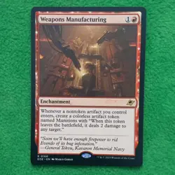 Weapons Manufacturing #0168 MTG: EOE (Regular) (Rare) (Enchantment) (Red) - Image 1