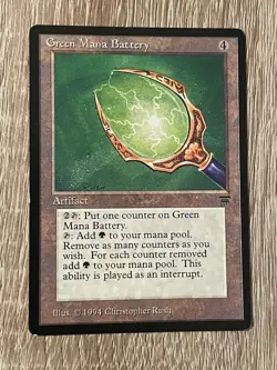 MTG - Green Mana Battery - Legends - NM English Magic 1994 - Image 1