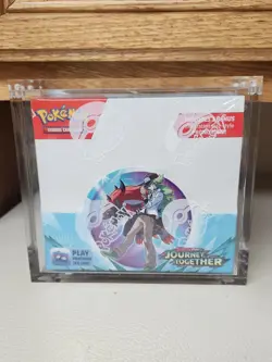 Pokemon TCG: Journey Together ENHANCED Factory Sealed Booster Box W/Acrylic Case - Image 1