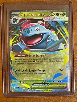 Mega Evolution Mega Venusaur ex 003/132 Holo Double Rare Pokemon TCG - Image 1