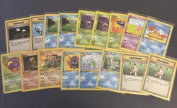 1st Ed Fossil Cloyster, Horsea, and Other WOTC Pokemon Card Lot NM - Image 1