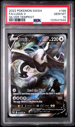 Lugia V 186/195 Silver Tempest Pokemon PSA 10 *848 - Image 1
