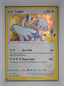 Pokemon TCG Lugia 022/025 Celebrations (CLB) Stamped Holo Near Mint - Image 1