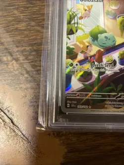 Pokemon TCG Bulbasaur Stellar Crown Illustration Rare Holo Card 143/142 PSA 9 - Image 4