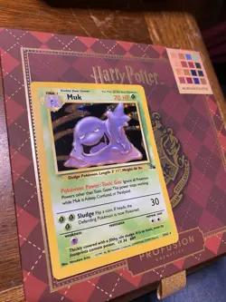 Pokemon TCG Muk 13/62 Holo Rare Fossil LP - Image 2