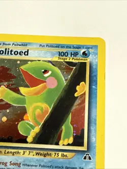 Politoed 8/75 Unlimited Holo Rare Pokemon TCG Neo Discovery MP - Image 4