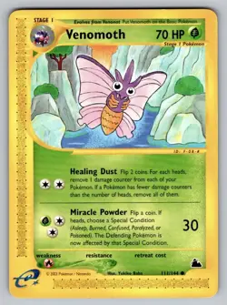 Venomoth Pokemon TCG Skyridge 111/144 NM - Image 1