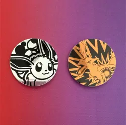 Nintendo Pokemon TCG 1999 Flip Coins Vaporeon Charizard Plastic Collectibles - Image 1