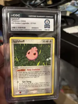 2004 POKEMON TCG IGGLYPUFF EX HIDDEN LEGENDS HOLO 37/101 VLP World Record 1 Of 1 - Image 1