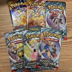 Pokemon Packs Lot Of 6 Journey Together Surging Sparks - Image 1