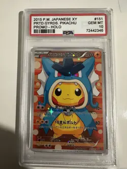 Pokemon TCG Holo 2015 Pm Japanese PRTD GYRDS Pikachu PSA 10 Gem Mt 10 - Image 1