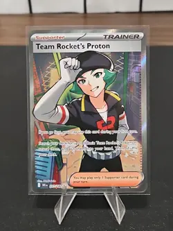 Team Rocket’s Proton 227/182 Destined Rivals Trainer Full Art Pokemon TCG MINT - Image 1