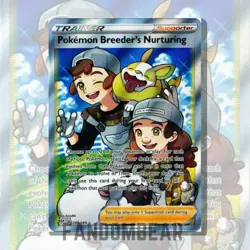 Pokemon Breeder's Nurturing FULL ART TRAINER 188/189 Darkness Ablaze 2020 NM/LP - Image 2