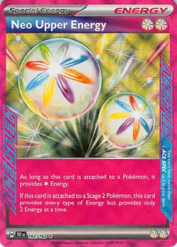 Neo Upper Energy 162/162 ACE SPEC Rare Temporal Forces Pokemon Reverse Holo NM - Image 1