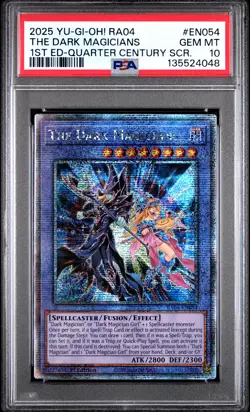 The Dark Magicians RA04-EN054 1st Edition QCR Yugioh PSA 10 *048 - Image 1