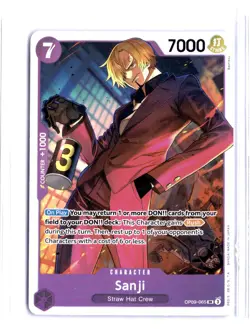 2024 Bandai One Piece Card Game OP-09 500 Years in the Future Sanji #OP09-065 - Image 1