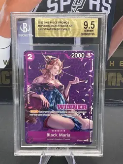 2025 One Piece Promos OP08-074 Black Maria Illustration Box Vol.2 WINNER BGS 9.5 - Image 1