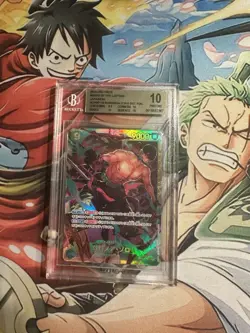 One Piece Roronoa Zoro OP06-118 Secret Rare Wings of the Captain Japanese BGS 10 - Image 1