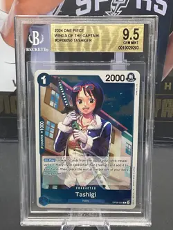 2024 One Piece Wings Of The Captain #OP06-050 Tashigi R BGS 9.5 GEM MINT - Image 1
