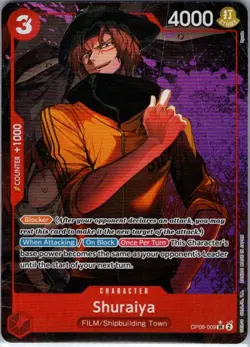 Shuraiya (Alt Art) OP06-009 English Wings of the Captain - One Piece Card - NM - Image 1