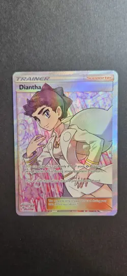 Diantha 130/131 - Pokemon Sun & Moon Forbidden Light Full Art Ultra Card NM - Image 1