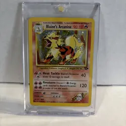 Pokemon TCG Blaine's Arcanine Gym Challenge Holo Card 1/132 - Image 1