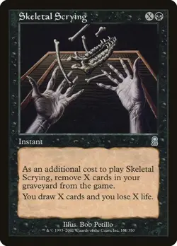 Magic The Gathering MTG SKELETAL SCRYING Odyssey NM Near Mint - Image 1