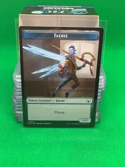 MTG - Elemental (22) // Faerie Double-sided Token | March of the Machine Comm... - Image 2