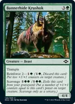 BANNERHIDE KRUSHOK X 4 N/M MODERN HORIZONS 2 MAGIC THE GATHERING - Image 1
