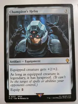 MTG - Final Fantasy: Champion's Helm (0337) - Rare - Near Mint - Image 1