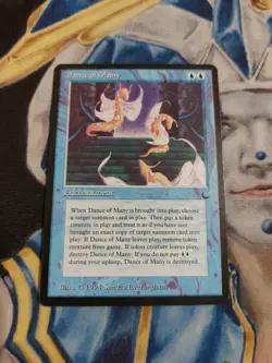 Dance of Many MTG The Dark Rare Blue Enchantment Slightly Played x1 GG3 - Image 2