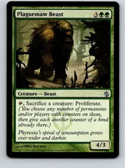 Magic the Gathering Plaguemaw Beast Mirrodin Besieged MTG Free Shipping! - Image 1