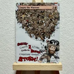 Hundreds Of Beavers 🦫- MTG Hand Painted Alter - Empty The Warrens - Image 1